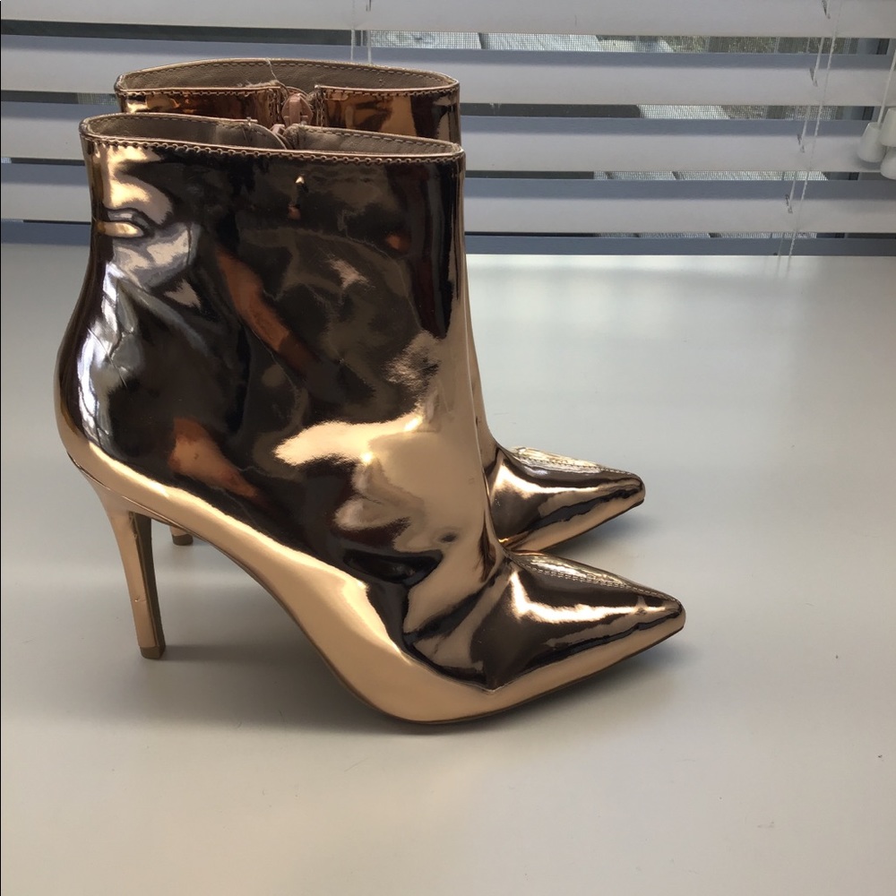 Rose gold boots